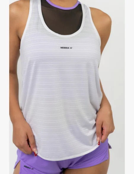 NEBBIA • FIT Activewear top “Airy” con logo riflettente • NEBBIAshop.cz