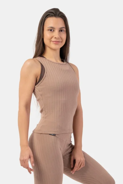 NEBBIA • Canottiera a costine in cotone organico • NEBBIAshop.it