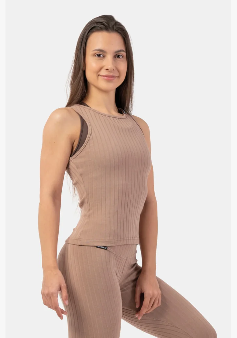 NEBBIA • Canottiera a costine in cotone organico • NEBBIAshop.it