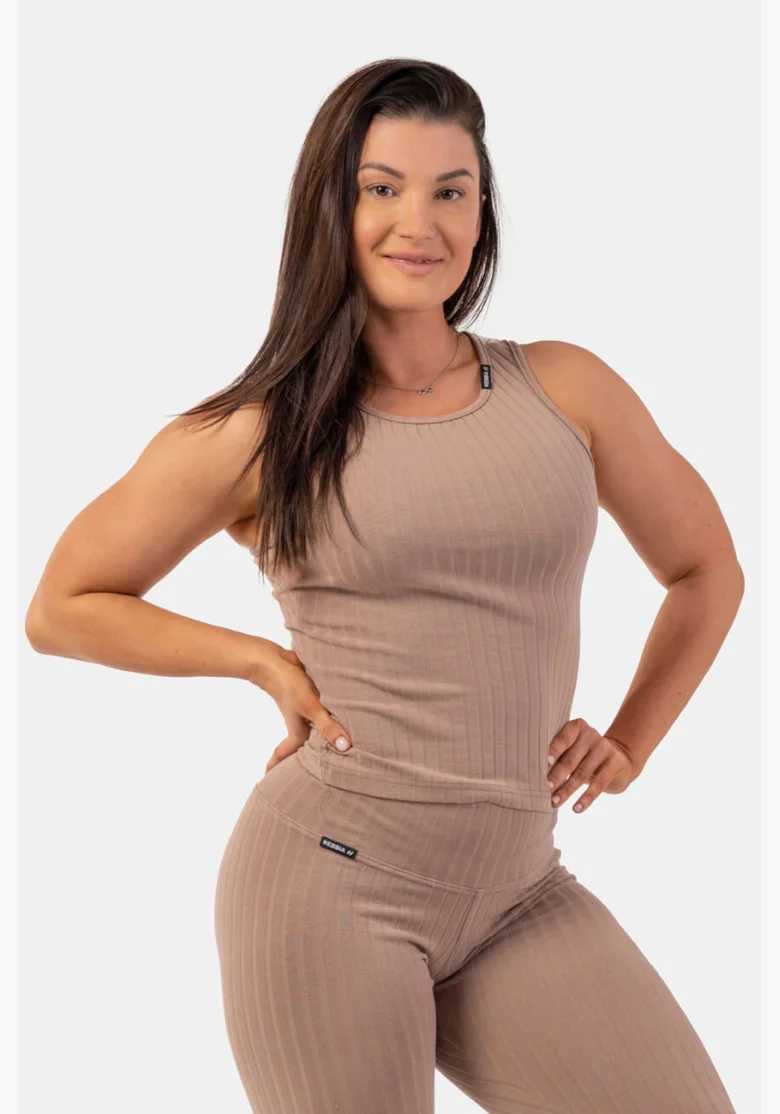 NEBBIA • Canottiera a costine in cotone organico • NEBBIAshop.it
