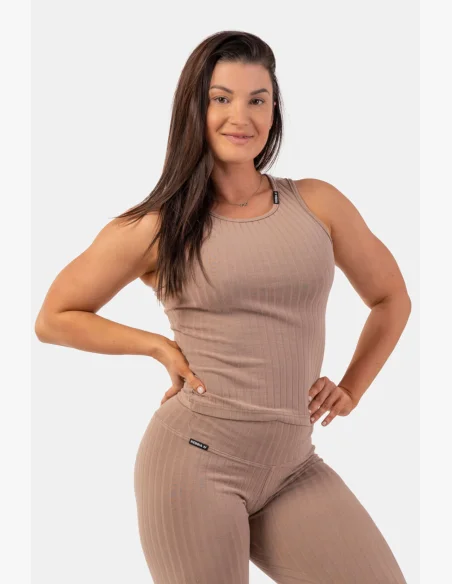 NEBBIA • Canottiera a costine in cotone organico • NEBBIAshop.it