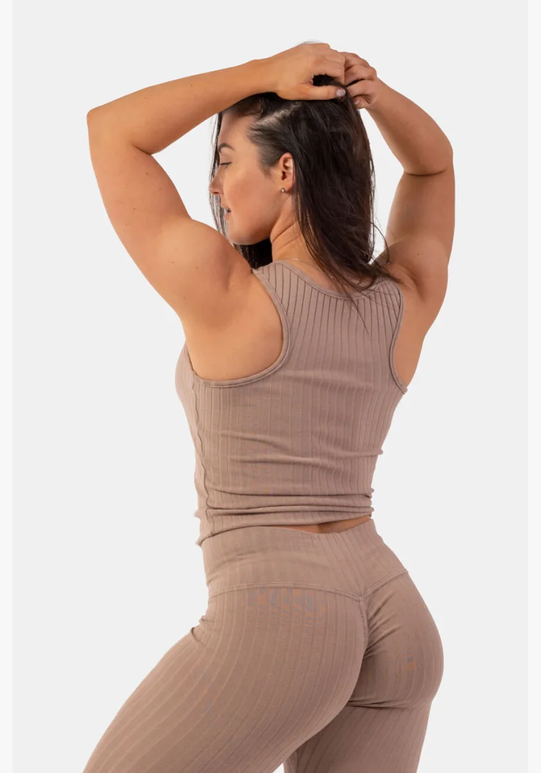 NEBBIA • Canottiera a costine in cotone organico • NEBBIAshop.it