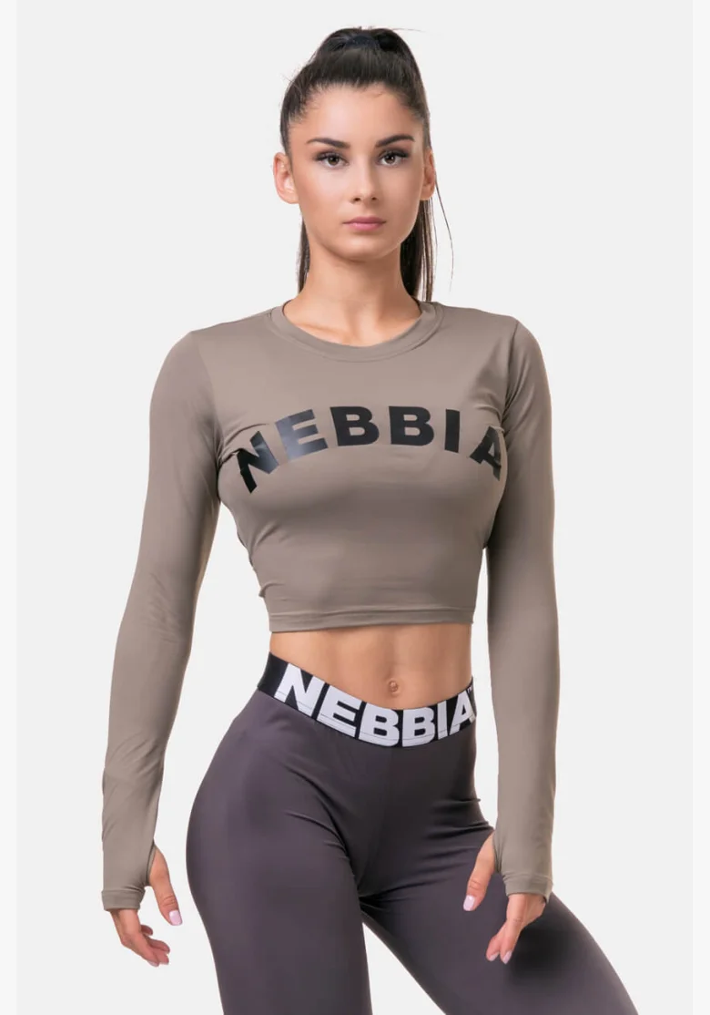 NEBBIA • Sporty HERO top corto con maniche lunghe • NEBBIAshop.cz