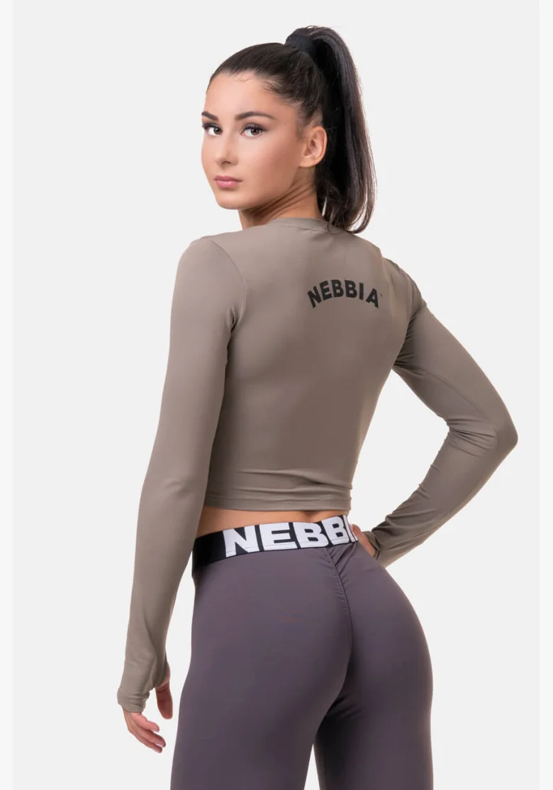 NEBBIA • Sporty HERO top corto con maniche lunghe • NEBBIAshop.cz