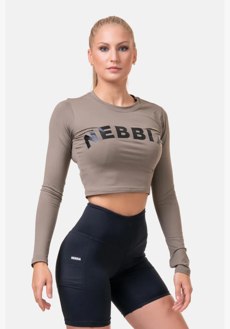 NEBBIA • Sporty HERO top corto con maniche lunghe • NEBBIAshop.cz