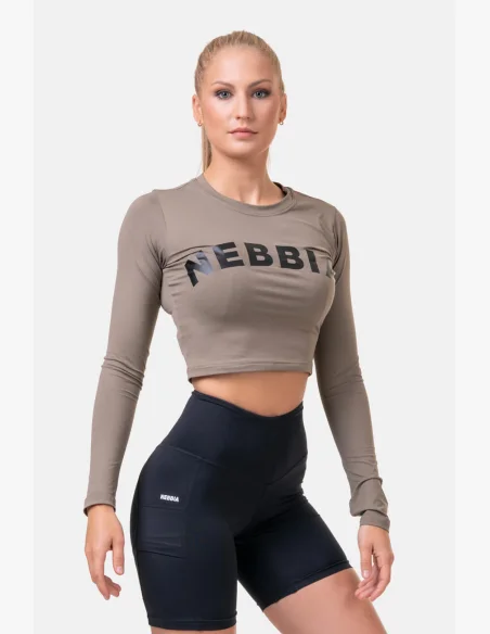 NEBBIA • Sporty HERO top corto con maniche lunghe • NEBBIAshop.cz