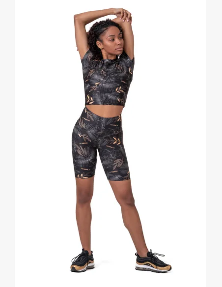 NEBBIA • Crop Top Active Nero • NEBBIAshop.it