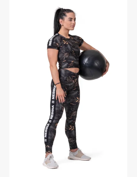 NEBBIA • Crop Top Active Nero • NEBBIAshop.it