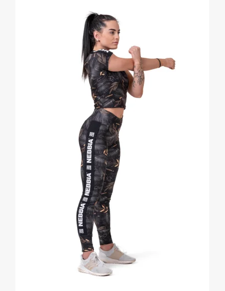 NEBBIA • Crop Top Active Nero • NEBBIAshop.it