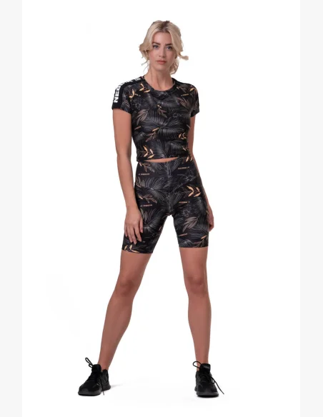 NEBBIA • Crop Top Active Nero • NEBBIAshop.it