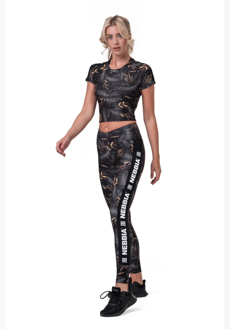 NEBBIA • Crop Top Active Nero • NEBBIAshop.it