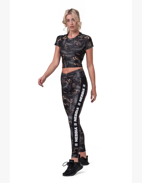 NEBBIA • Crop Top Active Nero • NEBBIAshop.it