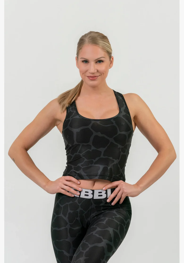 NEBBIA® • Top sportivo crop Racer back • NEBBIAshop.it