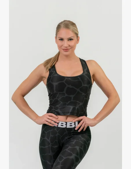 NEBBIA® • Top sportivo crop Racer back • NEBBIAshop.it