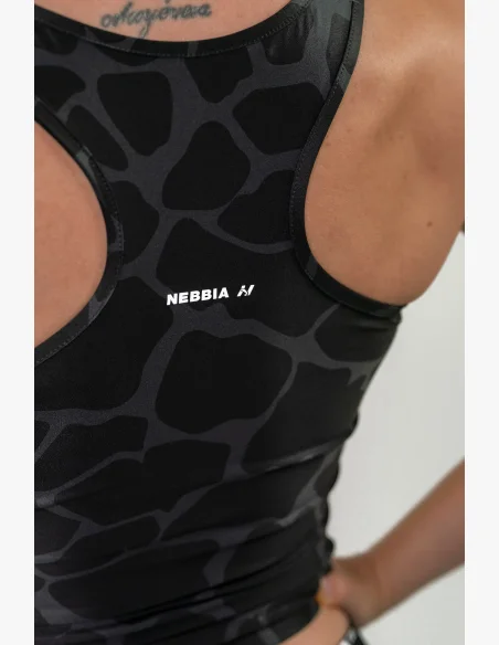 NEBBIA® • Top sportivo crop Racer back • NEBBIAshop.it