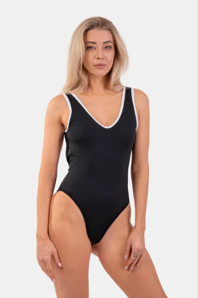 NEBBIA • Costumi da bagno neri interi stile francese • NEBBIAshop.cz