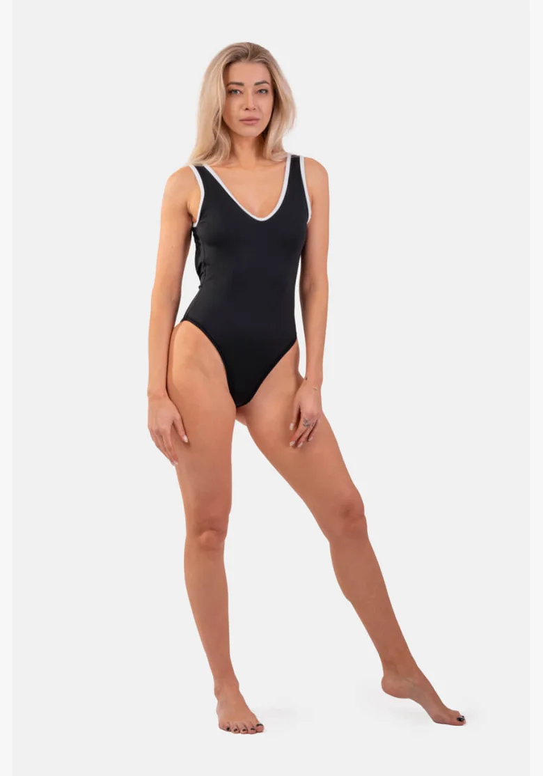 NEBBIA • Costumi da bagno neri interi stile francese • NEBBIAshop.cz