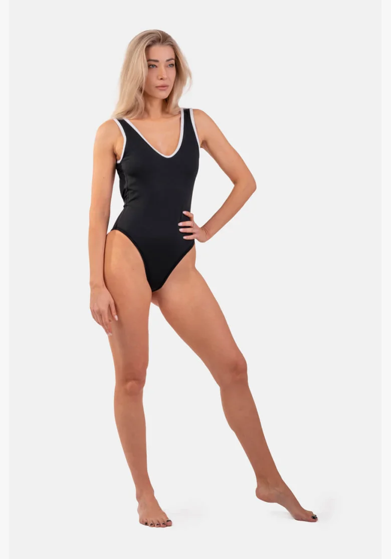 NEBBIA • Costumi da bagno neri interi stile francese • NEBBIAshop.cz