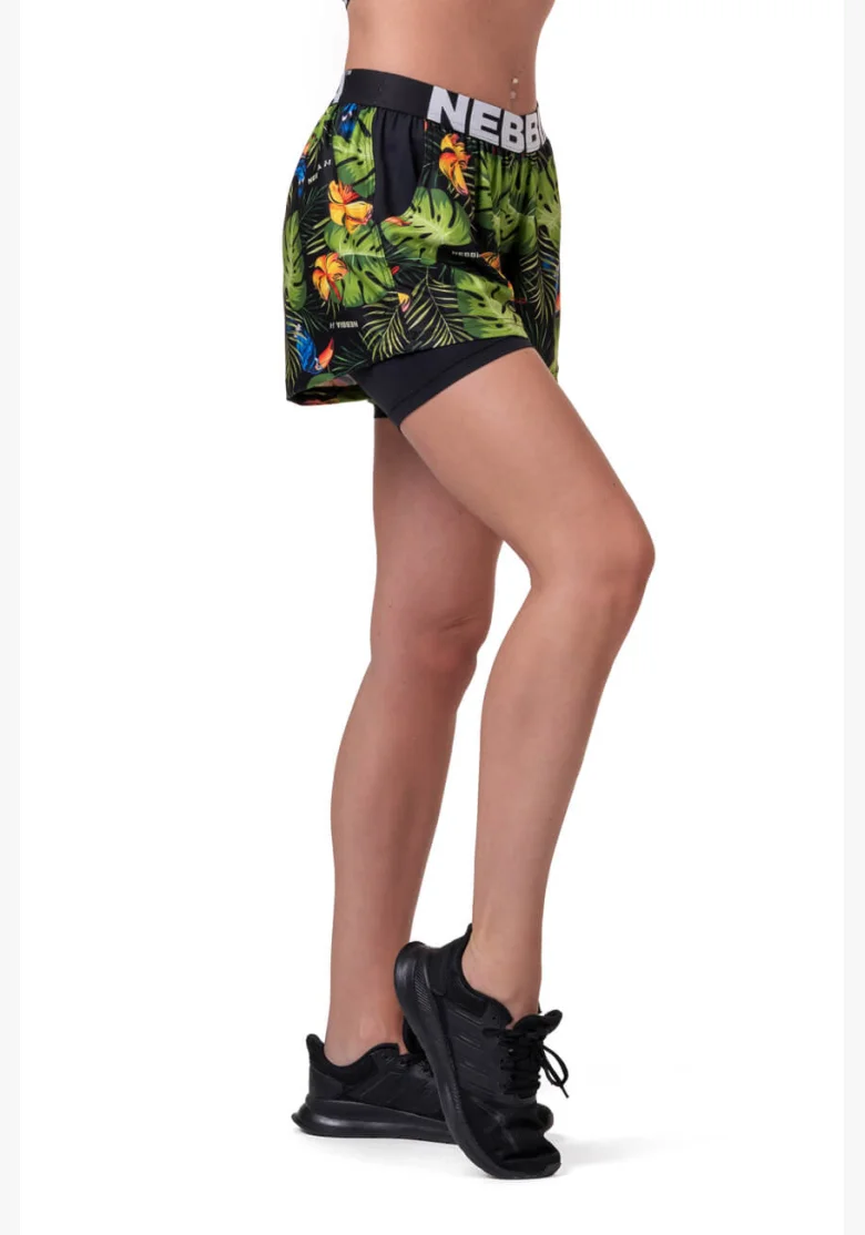 NEBBIA • Pantaloni shorts Double Layer ad alta energia • NEBBIAshop.cz