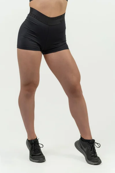 NEBBIA • Pantaloni corti compressivi da donna con vita alta INTENSE • NEBBIAshop.it