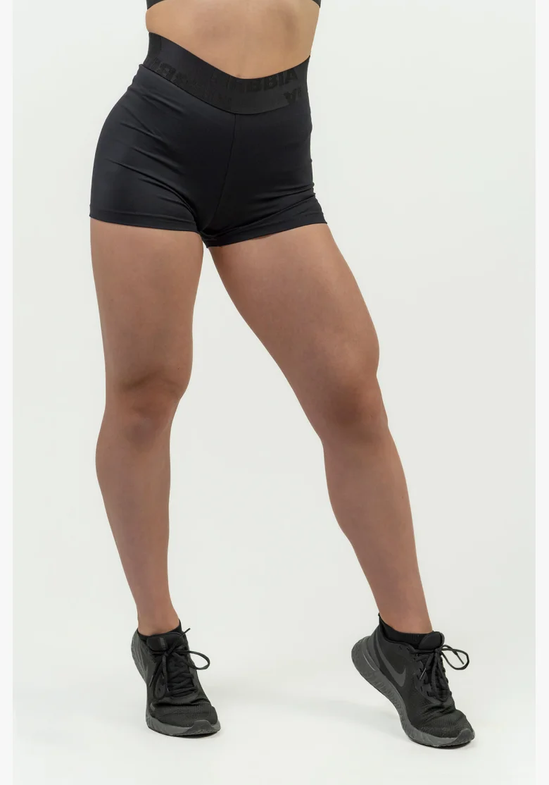 NEBBIA • Pantaloni corti compressivi da donna con vita alta INTENSE • NEBBIAshop.it