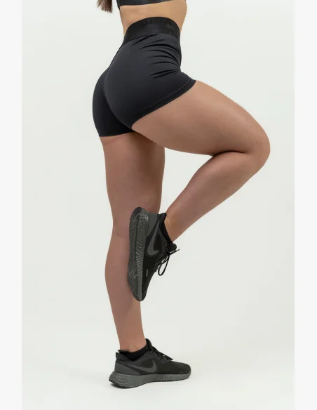 NEBBIA • Pantaloni corti compressivi da donna con vita alta INTENSE • NEBBIAshop.it