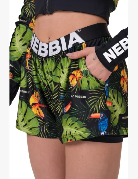 NEBBIA • Pantaloni shorts Double Layer ad alta energia • NEBBIAshop.cz