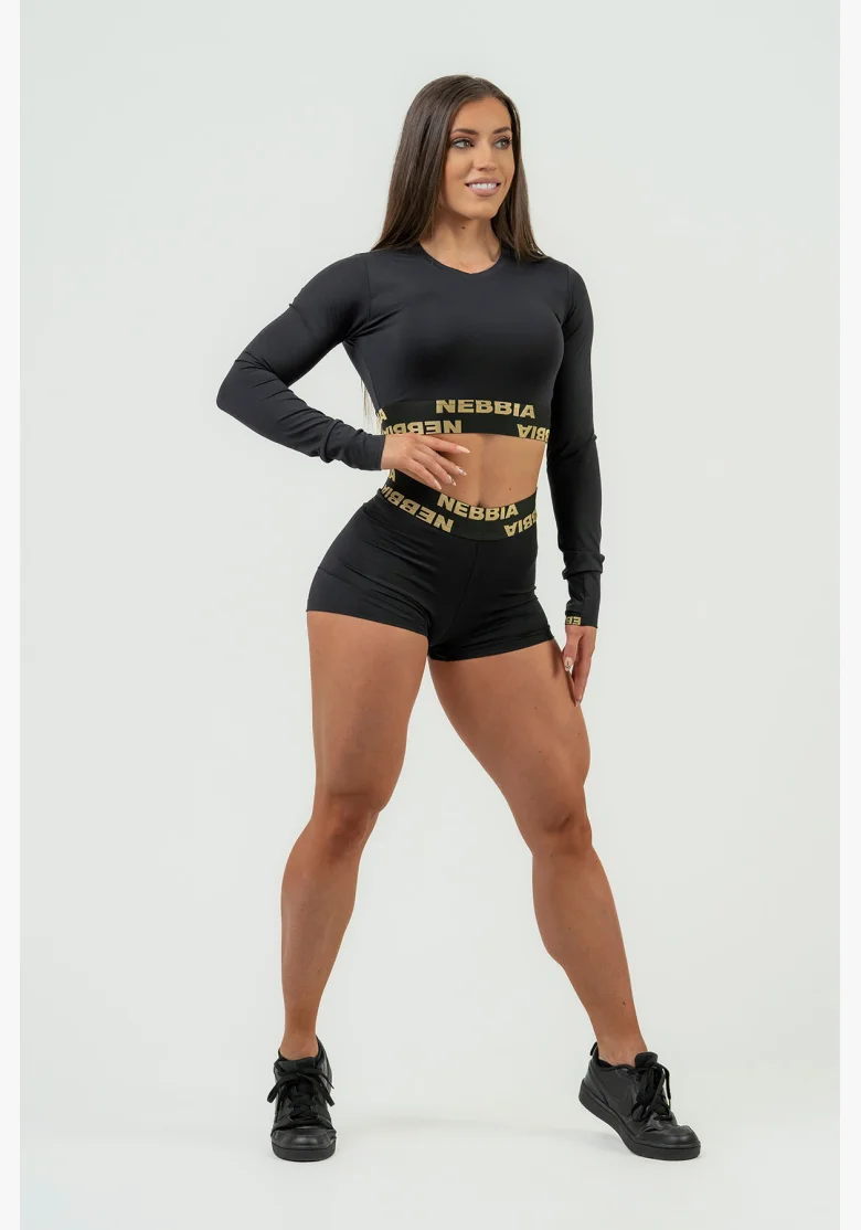 NEBBIA • Pantaloni corti da donna a compressione con vita alta INTENSE • NEBBIAshop.cz