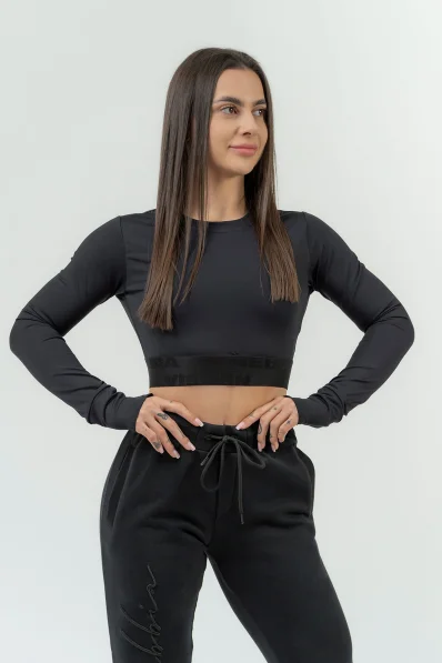 NEBBIA • Crop top da donna con maniche lunghe NEBBIA INTENSE Perform • NEBBIAshop.cz