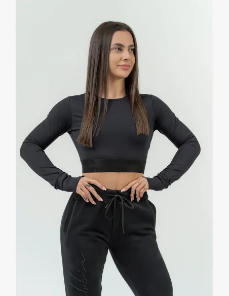 NEBBIA • Crop top da donna con maniche lunghe NEBBIA INTENSE Perform • NEBBIAshop.cz