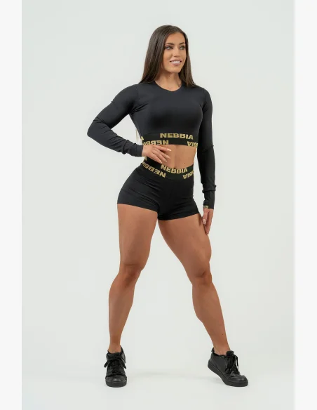 NEBBIA • Crop top da donna a maniche lunghe NEBBIA INTENSE Perform • NEBBIAshop.cz
