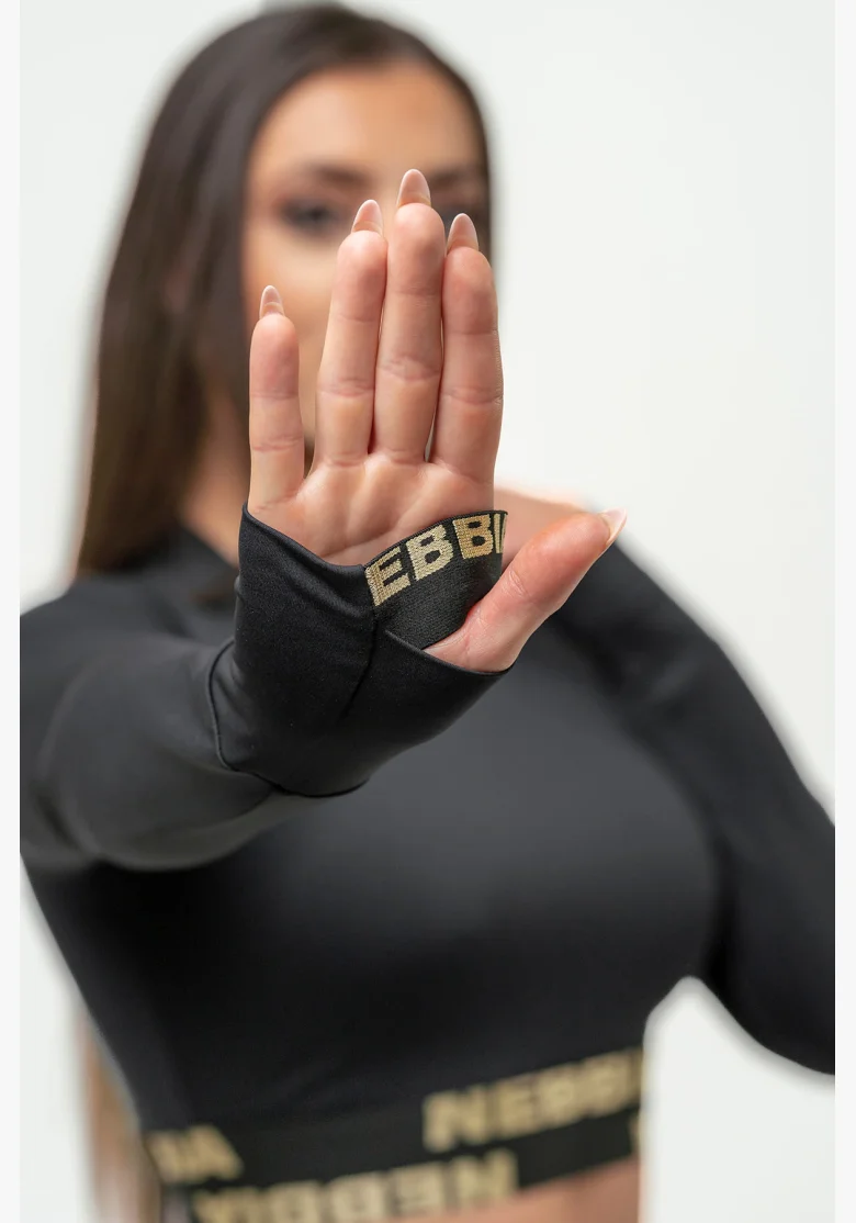 NEBBIA • Crop top da donna a maniche lunghe NEBBIA INTENSE Perform • NEBBIAshop.cz