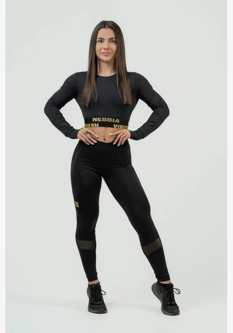 NEBBIA • Crop top da donna a maniche lunghe NEBBIA INTENSE Perform • NEBBIAshop.cz