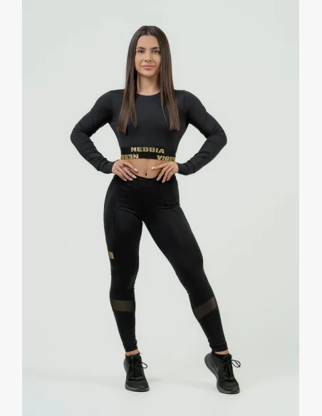 NEBBIA • Crop top da donna a maniche lunghe NEBBIA INTENSE Perform • NEBBIAshop.cz
