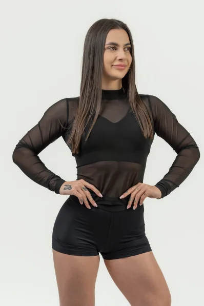 NEBBIA • Top da donna con maniche lunghe INTENSE Sheer • NEBBIAshop.cz