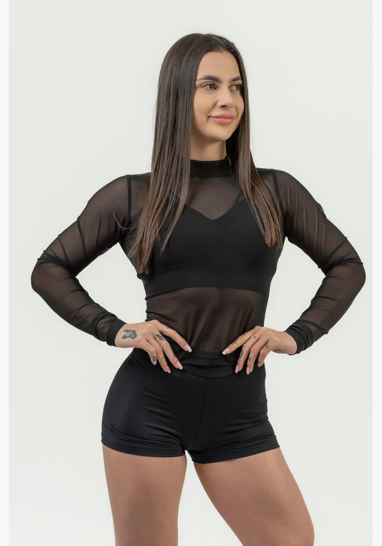 NEBBIA • Top da donna con maniche lunghe INTENSE Sheer • NEBBIAshop.cz
