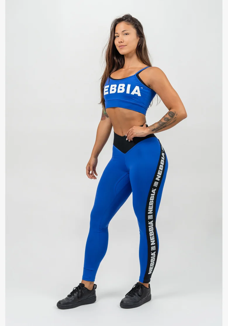NEBBIA • Leggings a vita alta ICONIC blu • Nebshop.it