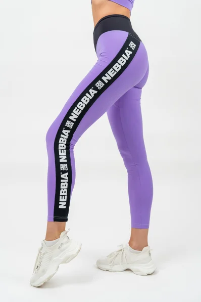 NEBBIA • Leggings con vita alta ICONIC lilla • Nebshop.it