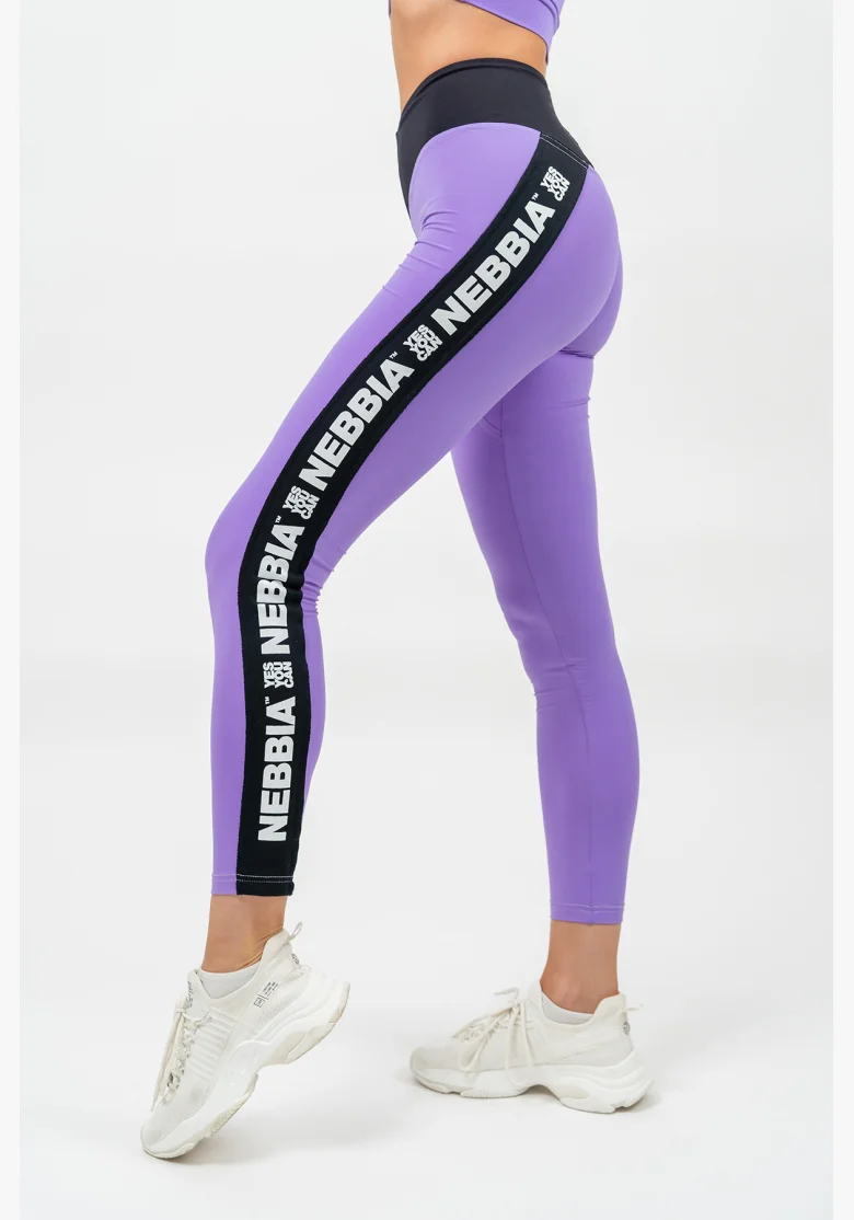NEBBIA • Leggings con vita alta ICONIC lilla • Nebshop.it