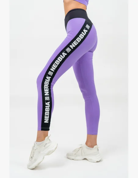 NEBBIA • Leggings con vita alta ICONIC lilla • Nebshop.it