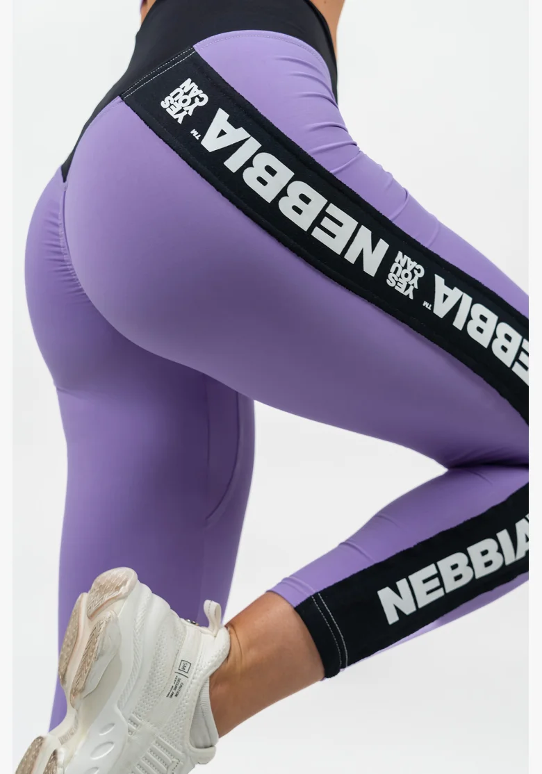 NEBBIA • Leggings con vita alta ICONIC lilla • Nebshop.it