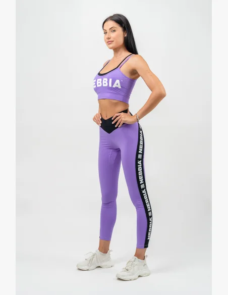 NEBBIA • Leggings con vita alta ICONIC lilla • Nebshop.it