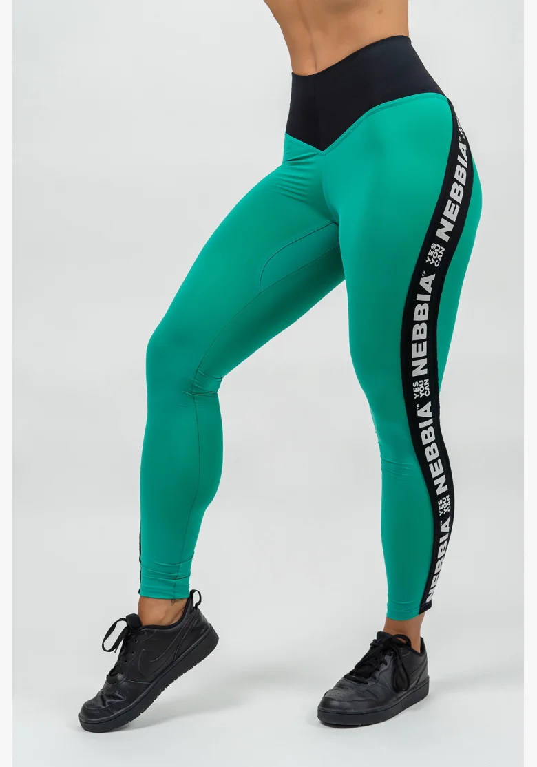 NEBBIA • Leggings high waist ICONIC verde • Nebshop.cz