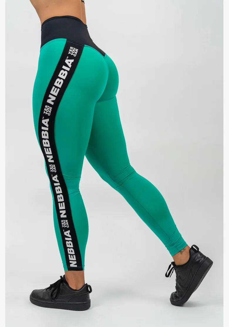 NEBBIA • Leggings high waist ICONIC verde • Nebshop.cz