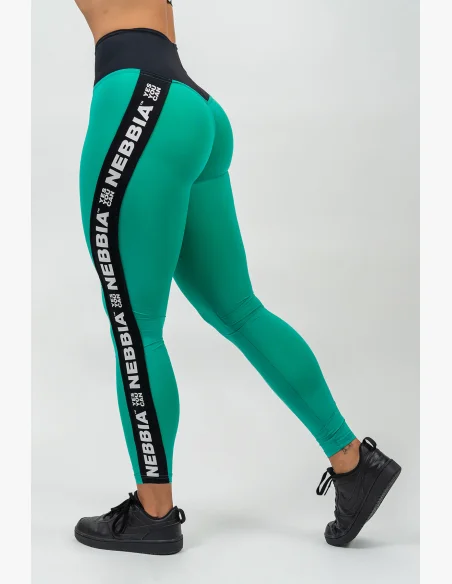 NEBBIA • Leggings high waist ICONIC verde • Nebshop.cz