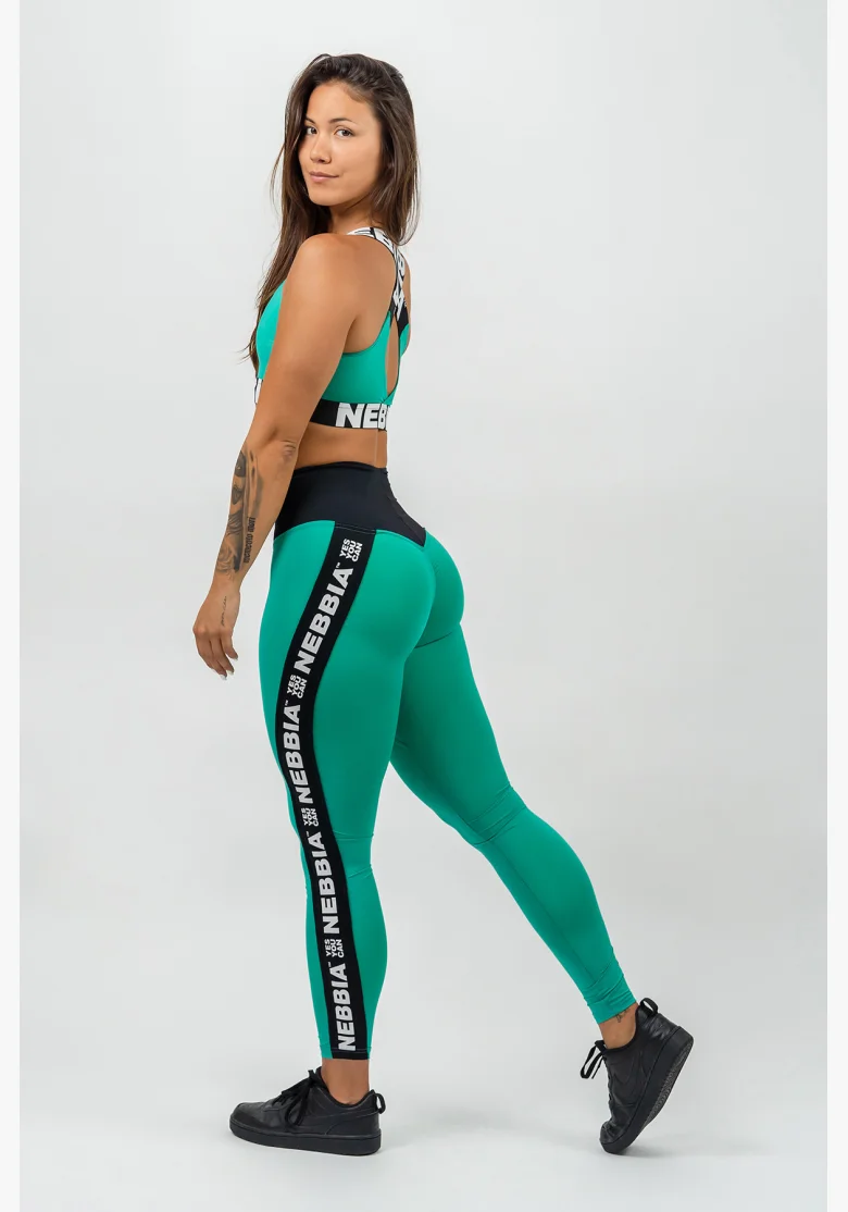 NEBBIA • Leggings high waist ICONIC verde • Nebshop.cz