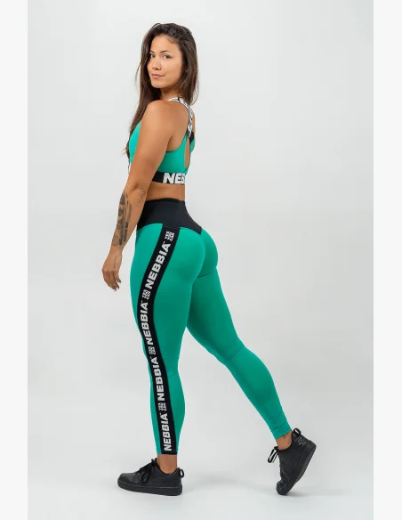NEBBIA • Leggings high waist ICONIC verde • Nebshop.cz