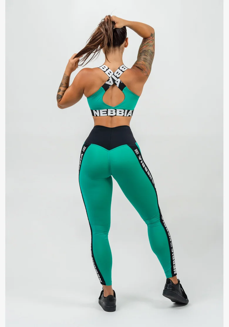 NEBBIA • Leggings high waist ICONIC verde • Nebshop.cz