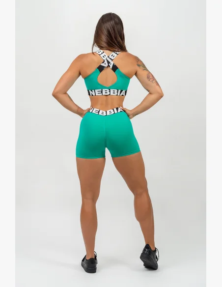 NEBBIA • Reggiseno sportivo con supporto medio ICONIC verde • Nebshop.cz