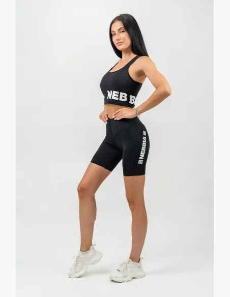NEBBIA • Reggiseno sportivo rinforzato ad alta supporto GYM TIME nero • Nebshop.it